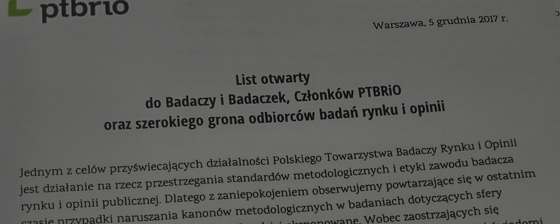 List otwarty